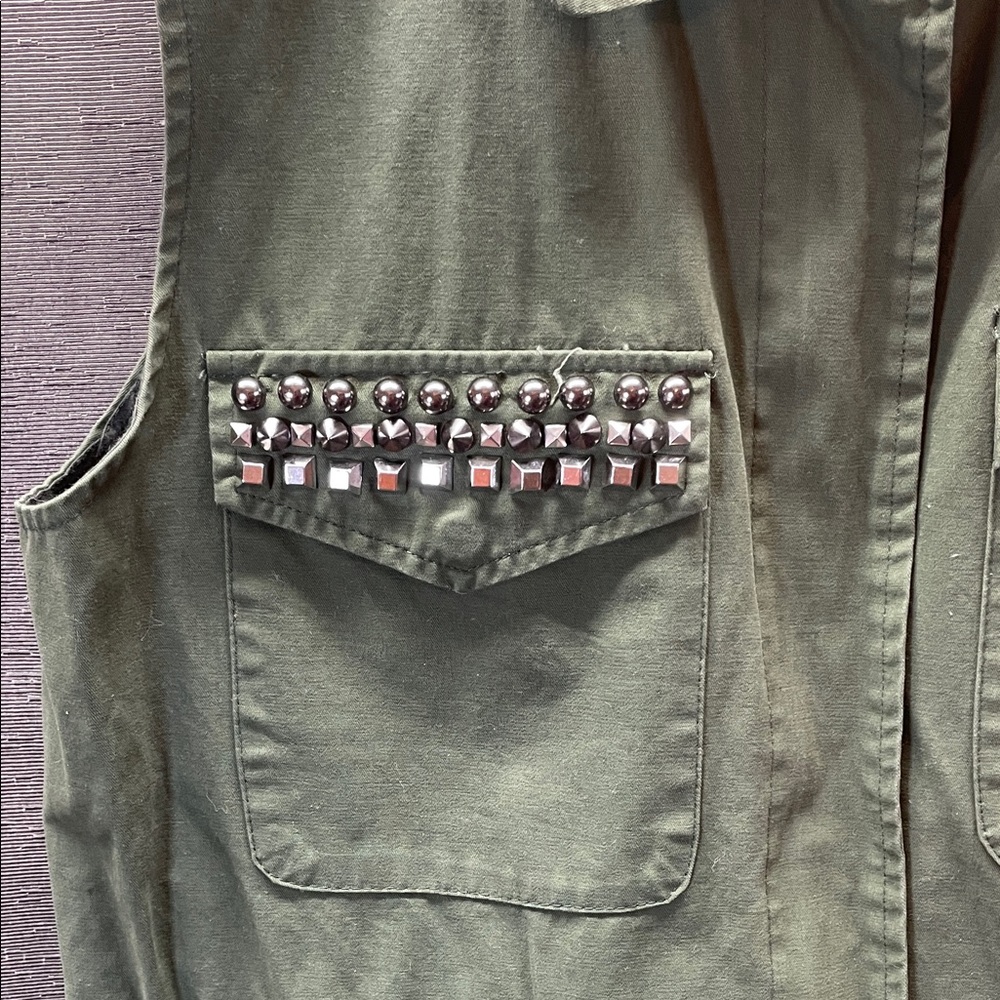 BB Dakota Green Utility Vest 100 % Cotton - Picture 5 of 8